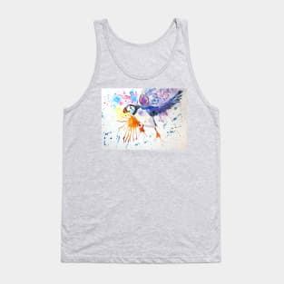 Colourful Flying Puffin Tank Top